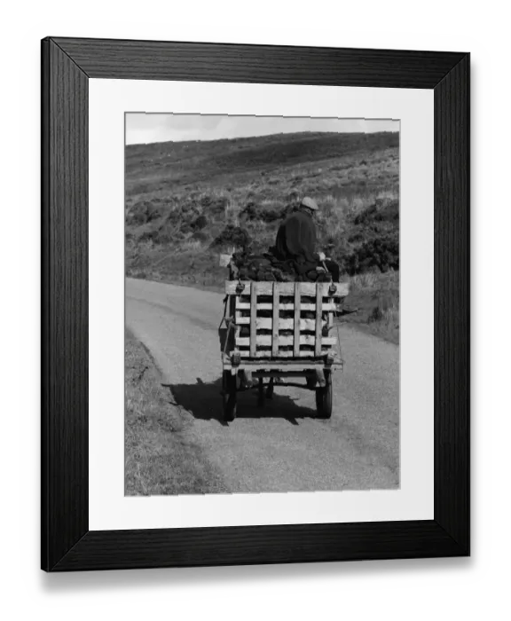 Framed Print : Cart Of Peat Framed Print : Cart Of Peat