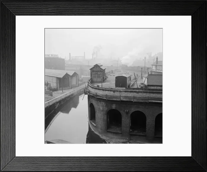 Framed Print : Canal And Yard Framed Print : Canal And Yard