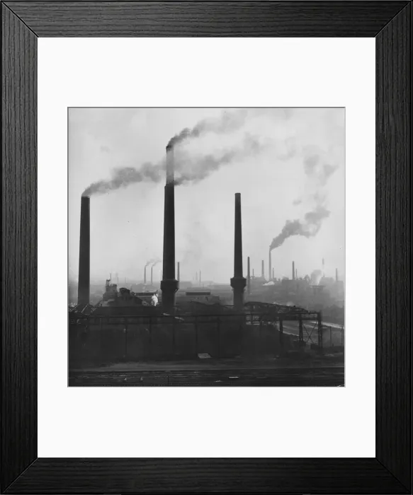 Framed Print : Steelworks In Saar Framed Print : Steelworks In Saar