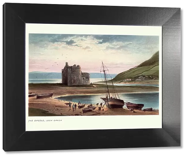 Lochranza Castle, Isle of Arran in Scotland, 19th Century