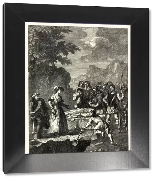 Don Quixote, The Funeral of Chrysostom by William Hogarth