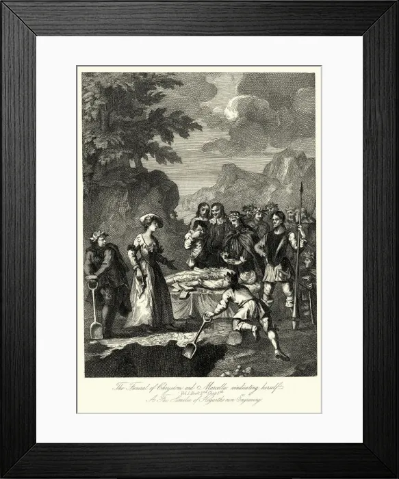 Framed Print : Don Quixote, The Funeral of Chrysostom by William Hogarth Framed Print : Don Quixote, The Funeral of Chrysostom by William Hogarth