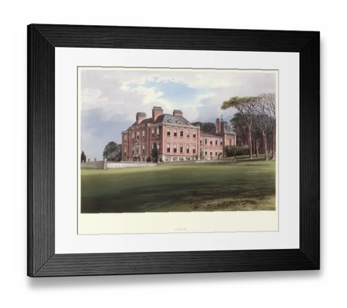 Framed Print : Pynes House, Queen Anne style country house, Devon, 19th Century Framed Print : Pynes House, Queen Anne style country house, Devon, 19th Century