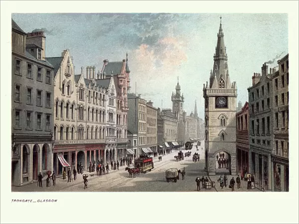Trongate, Glasgow, Scotland, 19th Century
