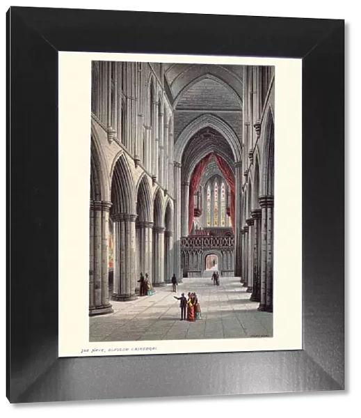 The Nave, Glasgow Cathedral, Scotland, 19th Century