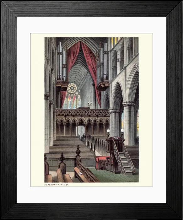 Framed Print : Choir, Glasgow Cathedral, Scotland, 19th Century Framed Print : Choir, Glasgow Cathedral, Scotland, 19th Century
