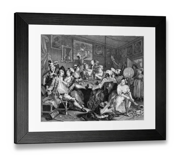 Framed Print : Tavern Scene, by William Hogarth Framed Print : Tavern Scene, by William Hogarth