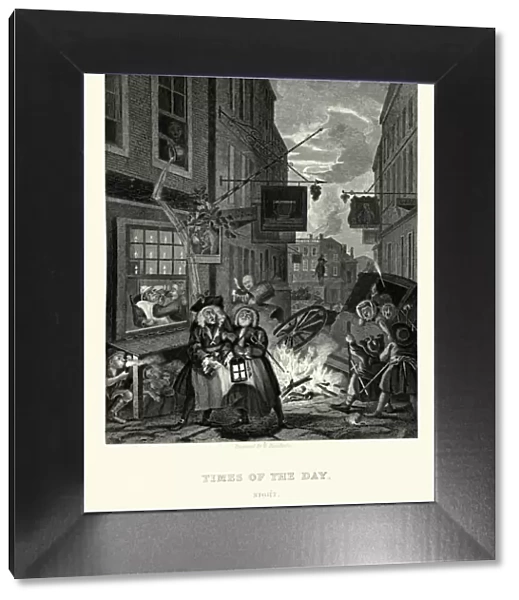 William Hogarth Four Times of the Day - Night