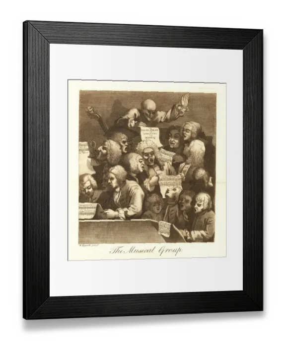Framed Print : The Musical Group (William Hogarth)