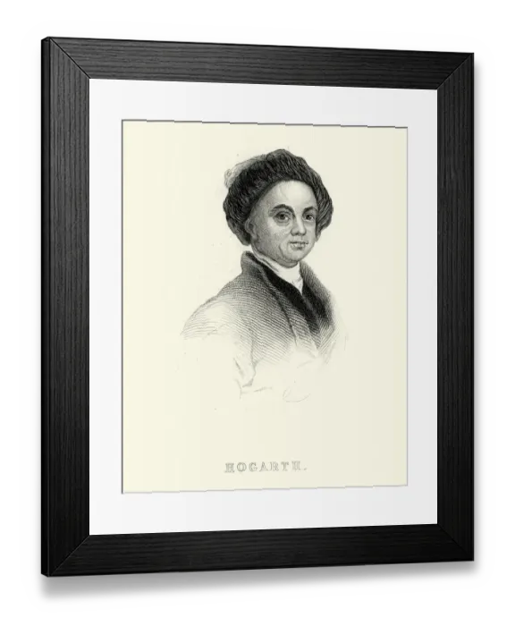 Framed Print : Portrait of William Hogarth Framed Print : Portrait of William Hogarth