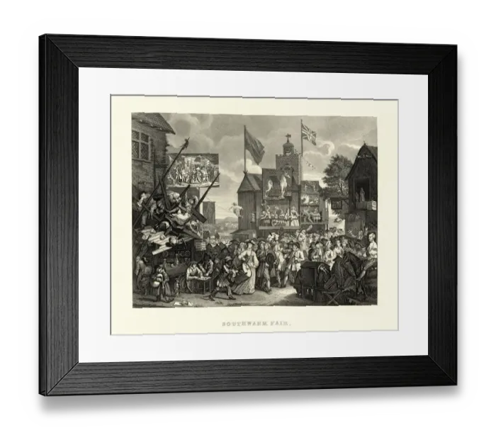Framed Print : Southwark Fair By William Hogarth Framed Print : Southwark Fair By William Hogarth