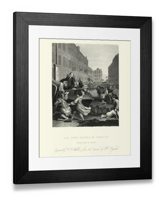 Framed Print : William Hogarth The Four Stages of Cruelty