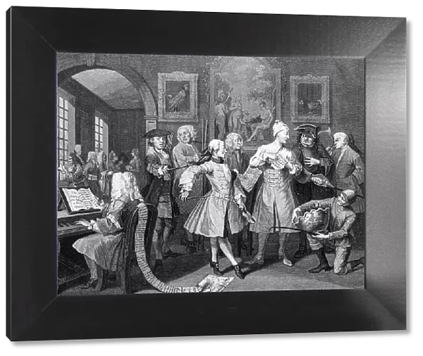 Young Heir Surrounded by Artists and Professors, by Hogarth