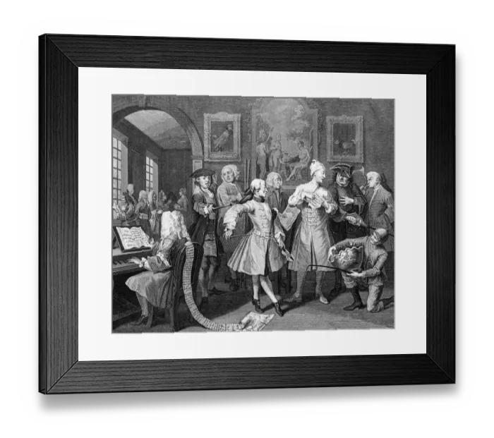 Framed Print : Young Heir Surrounded by Artists and Professors, by Hogarth Framed Print : Young Heir Surrounded by Artists and Professors, by Hogarth