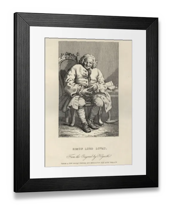 Framed Print : Portrait of Simon Fraser, 11th Lord Lovat by William Hogarth Framed Print : Portrait of Simon Fraser, 11th Lord Lovat by William Hogarth