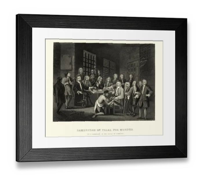 Framed Print : Bambridge on Trial for Murder Framed Print : Bambridge on Trial for Murder