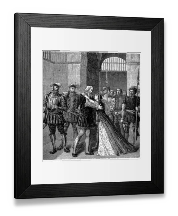 Framed Print : King Henry VIII Brings Anne Boleyn to Cardinal Wolsey Framed Print : King Henry VIII Brings Anne Boleyn to Cardinal Wolsey