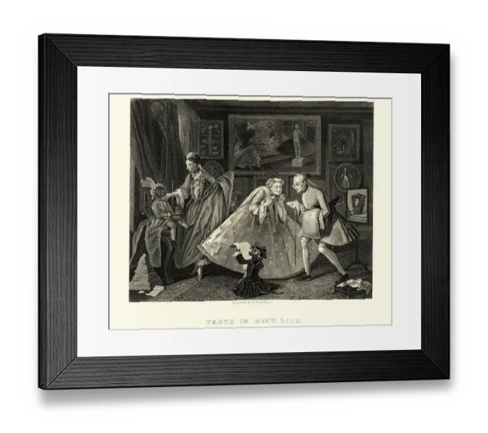 Framed Print : William Hogarths Taste in High Life Framed Print : William Hogarths Taste in High Life