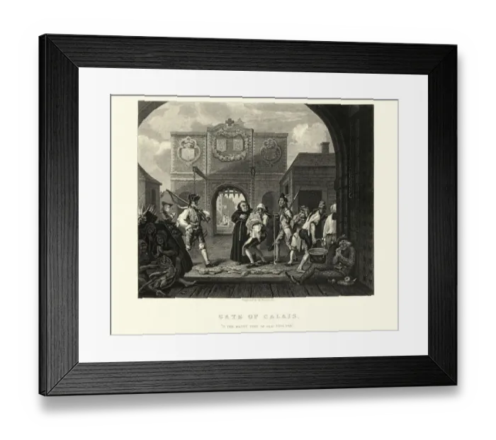 Framed Print : William Hogarths The Gate of Calais Framed Print : William Hogarths The Gate of Calais