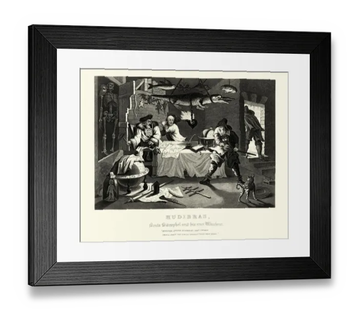 Framed Print : William Hogarths Hudibras Beats Sidrophel and his man Framed Print : William Hogarths Hudibras Beats Sidrophel and his man