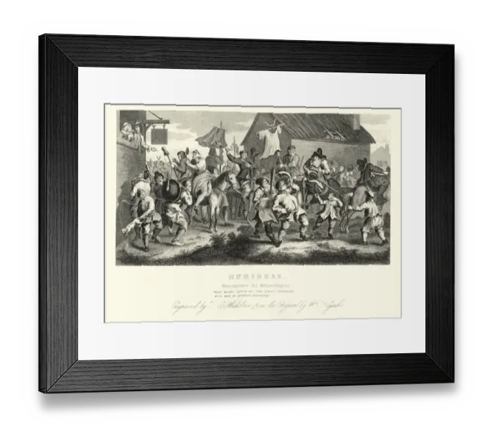 Framed Print : William Hogarths Hudibras Encounters the Skimmington Framed Print : William Hogarths Hudibras Encounters the Skimmington