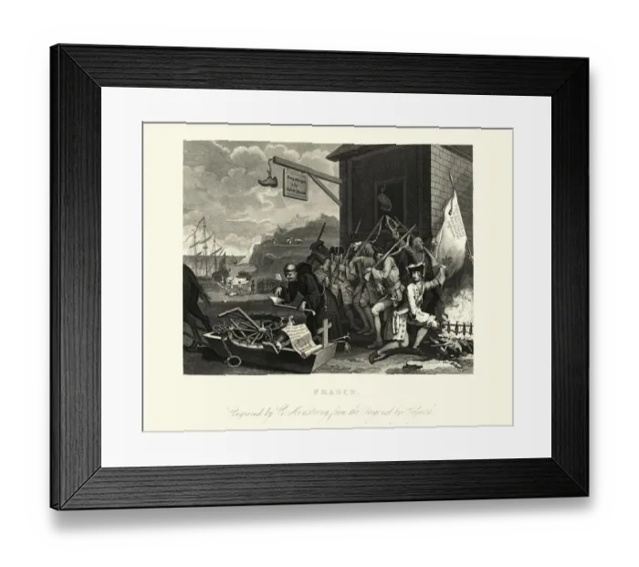 Framed Print : William Hogarths France Framed Print : William Hogarths France