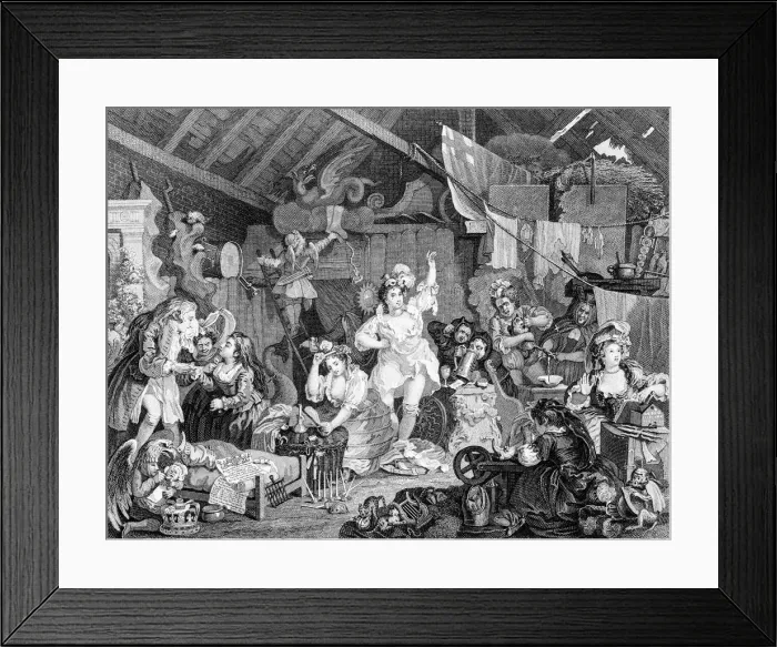 Framed Print : Strolling Players, by William Hogarth Framed Print : Strolling Players, by William Hogarth