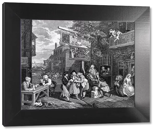 The Election, voting, by William Hogarth
