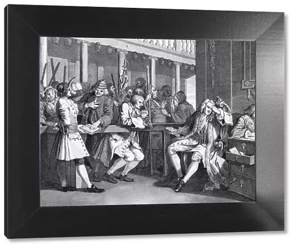 Industry and Idleness scene, by William Hogarth