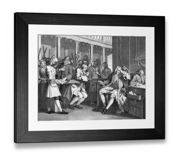 Framed Print : Industry and Idleness scene, by William Hogarth Framed Print : Industry and Idleness scene, by William Hogarth