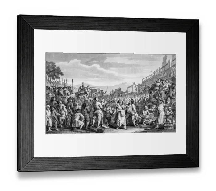 Framed Print : Medieval people gathering, by William Hogarth Framed Print : Medieval people gathering, by William Hogarth