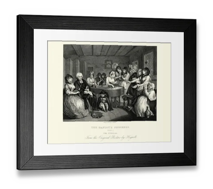 Framed Print : William Hogarth A Harlots Progress Framed Print : William Hogarth A Harlots Progress