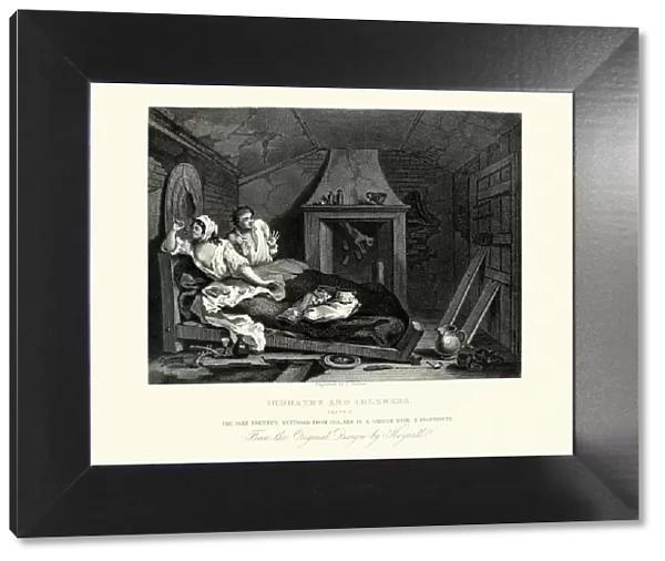 William Hogarth Industry and Idleness Idle Prentice with common