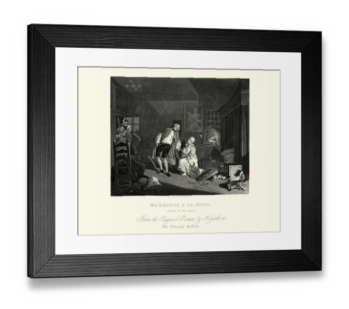 Framed Print : William Hogarth Marriage A La Mode The Bagnio Framed Print : William Hogarth Marriage A La Mode The Bagnio