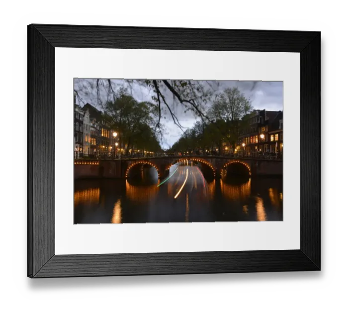 Framed Print : Amsterdam at night Framed Print : Amsterdam at night