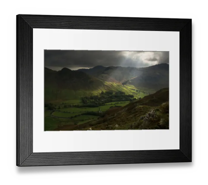 Framed Print : Langdale from Pike Howe Framed Print : Langdale from Pike Howe