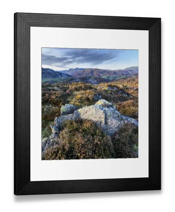 Framed Print : Lake District rocks