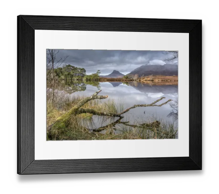 Framed Print : Loch Drumrunie Framed Print : Loch Drumrunie