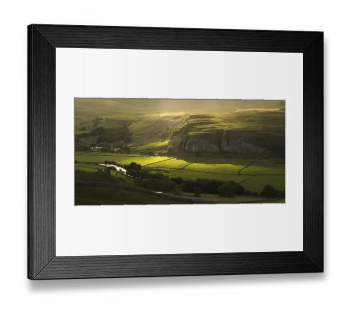 Framed Print : Kilnsey. Yorkshire Dales autumn light at Kilnsey Framed Print : Kilnsey. Yorkshire Dales autumn light at Kilnsey