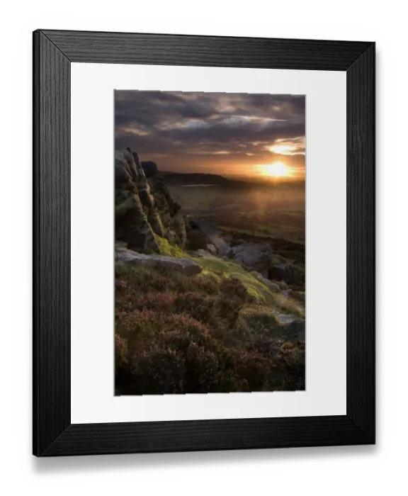 Framed Print : Flying South. Equinox sunset