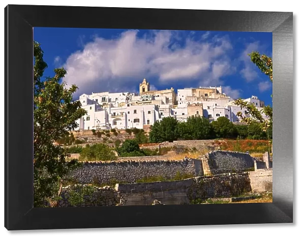 Medieval fortified hill town, --White Town--, Ostuni, Puglia, Italy