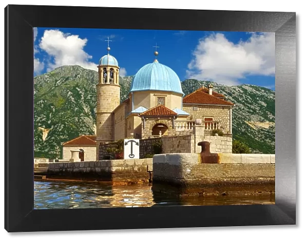 Church of Our Lady of the Rocks, Gospa od Skrpjela islet, Bay of Kotor, Perast, Montenegro