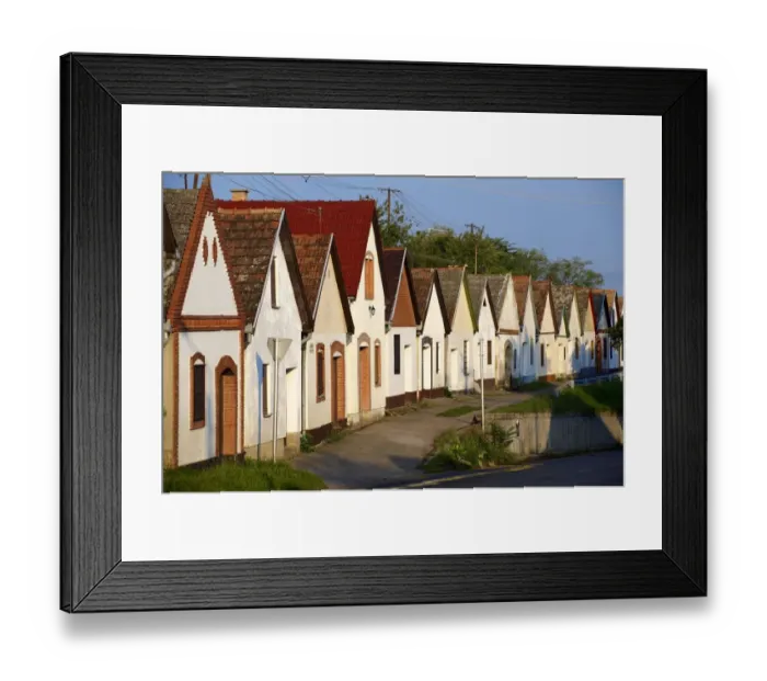 Framed Print : building, custom, magyarorszag, row of houses, rural, storage Framed Print : building, custom, magyarorszag, row of houses, rural, storage