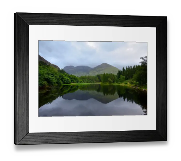 Framed Print : Glencoe. A still morning in Glencoe Scotland Framed Print : Glencoe. A still morning in Glencoe Scotland