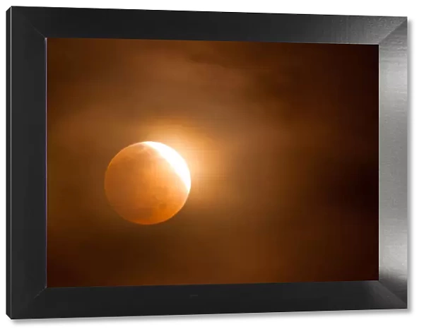 Orange Glow Lunar Eclipse
