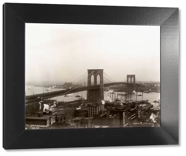 Brooklyn Bridge across the East River 1898
