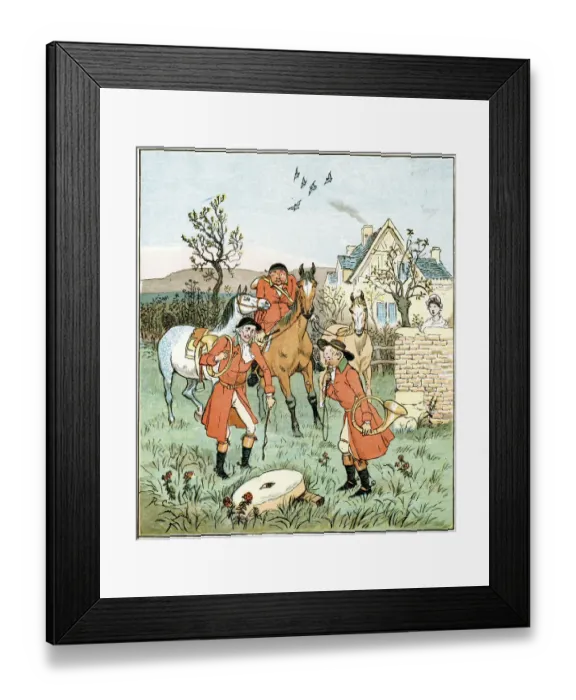 Framed Print : The Three Jovial Huntsmen; gruntin, grindin grindlestone Framed Print : The Three Jovial Huntsmen; gruntin, grindin grindlestone