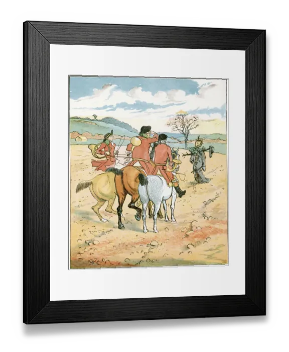 Framed Print : The Three Jovial Huntsmen; a tatter t boggart