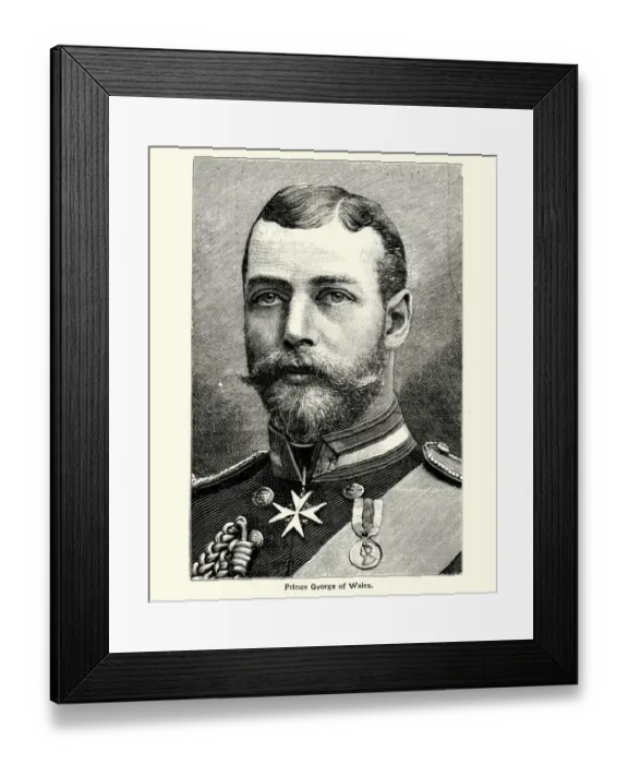Framed Print : Prince George of Wales, Later King George V Framed Print : Prince George of Wales, Later King George V