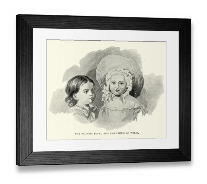 Framed Print : Victoria, Princess Royal and Edward Prince of Wales